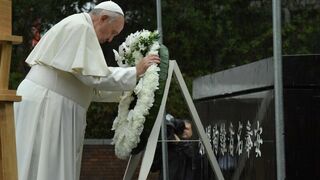 Francisco en el 75 aniversario del bombardeo en Hiroshima