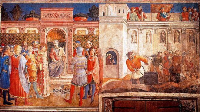 Juicio y martirio de san Lorenzo (Fra Angelico)