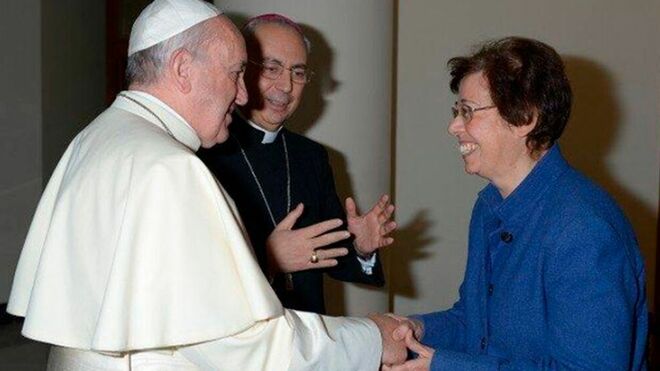 Francisco con Francesca Di Giovanni