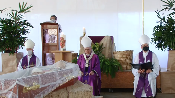 Funeral de Pedro Casaldàliga en Batatais