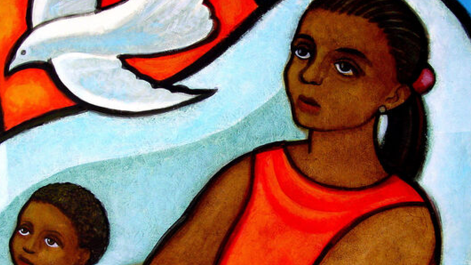 Detalle de una obra de M. Cerezo