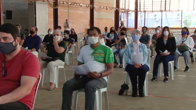 Fieles en el primer adiós a P. Casaldàliga