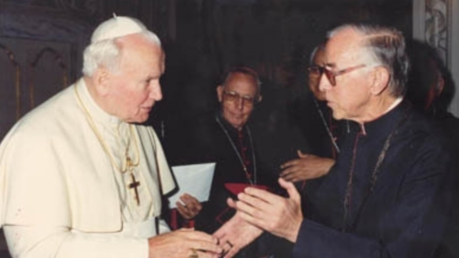 Juan Pablo II y Pedro Casaldàliga