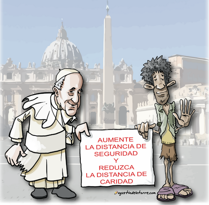 Papa y caridad