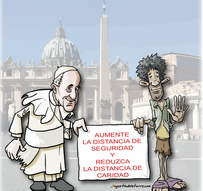 Papa y caridad