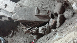 Los restos arqueológicos hallados en las obras en una iglesia de Jaén