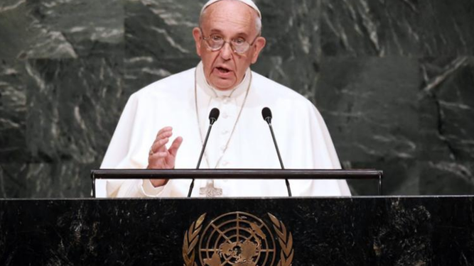 Francisco en la ONU. 2015