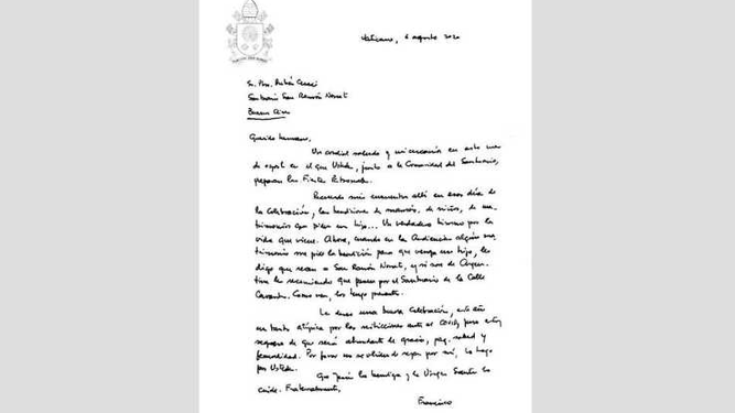 Carta del Papa