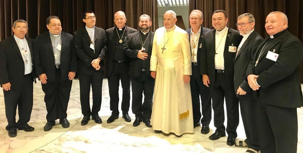 Obispos del Regional Norte 1 con el Papa Francisco