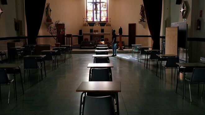 Capilla del Colegio Pío XII de Valencia, reconvertida en aula