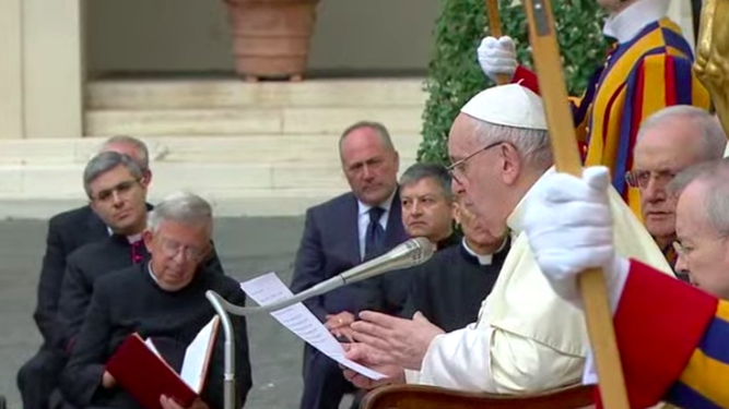 Audiencia papal en San Dámaso