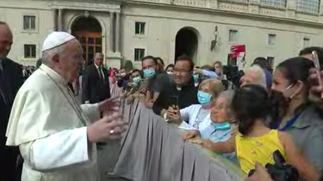 Y el Papa, seis meses después, volvió a fundirse con el pueblo