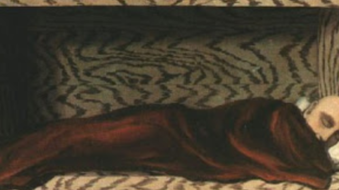 Detalle de una obra de Magritte