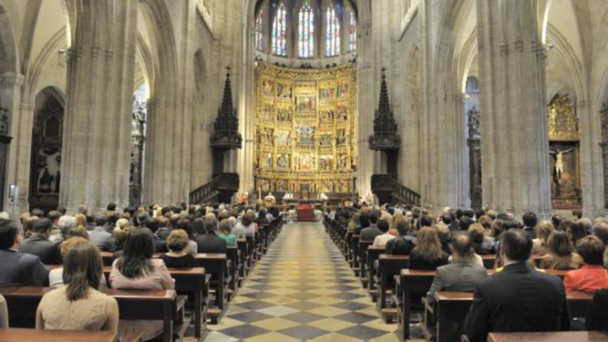 Vista interior de la catedral de Oviedo