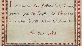 Portadilla de una de las partituras.