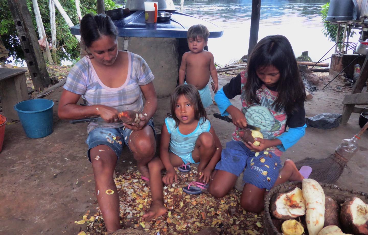 El trabajo cotidiano en la Amazonía