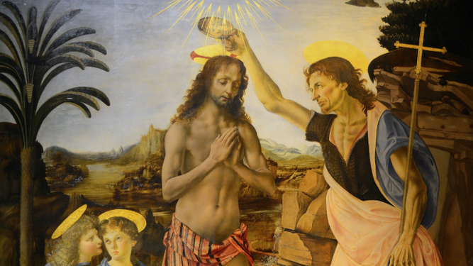 Vegetación en el Bautismo de Cristo