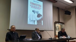 Spadaro y Petrini, durante la presentación de 'Terrafutura'