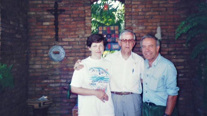 Emilia, Casaldáliga y Julio en Sao Felix