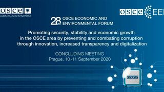 8º Foro Económico y Medioambiental de la OSCE, centrado en el tema de la corrupción