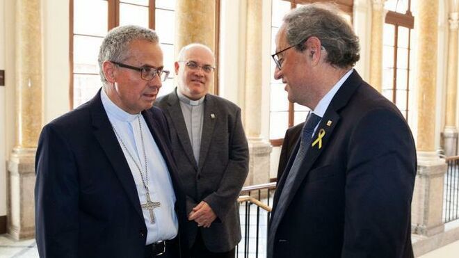 Planellas, con Quim Torra