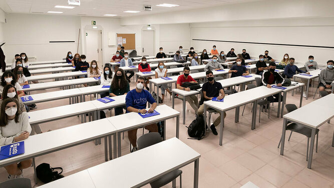Estudiantes del campus de San Sebastián