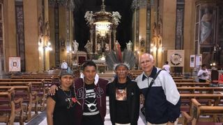 Joao Gutemberg (derecha), durante el Sínodo de la Amazonía