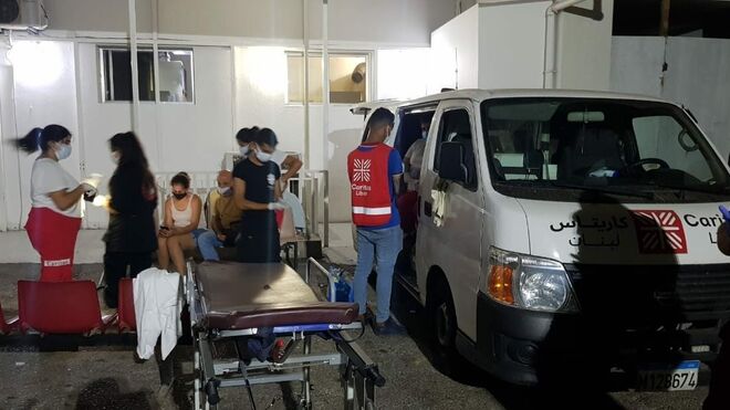 Voluntarios de Cáritas Líbano