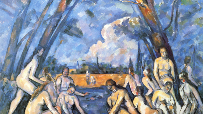 Detalle de 'Las grandes bañistas', Cèzanne