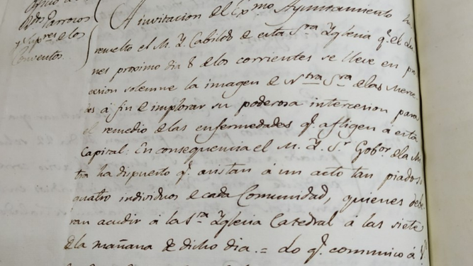 Otra imagen de la petición de rogativas, en el archivo de la Diócesis de Barcelona