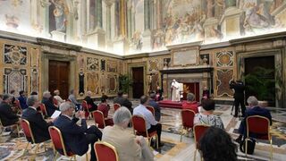 Francisco, en la audiencia con Tertio