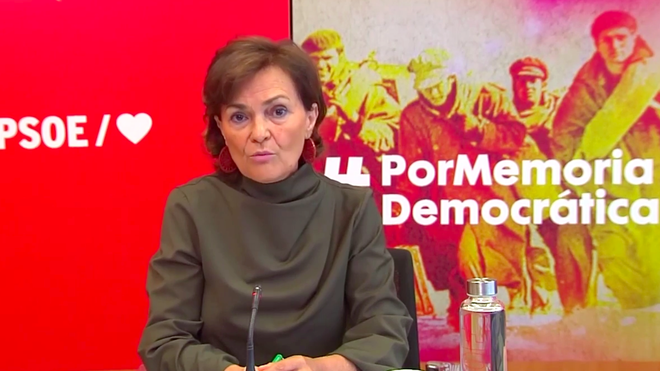 Carmen Calvo, hoy
