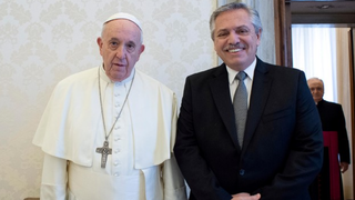 El Papa Francisco y Alberto Fernández