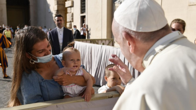 El Papa, en la audiencia