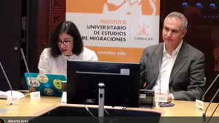 Alberto Ares, en la jornada sobre Migrantes y Refugiados en Comillas