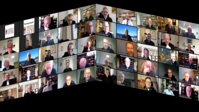 Obispos europeos, en asamblea plenaria online