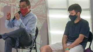 Juan Cuatrecasas y uno de sus hijos