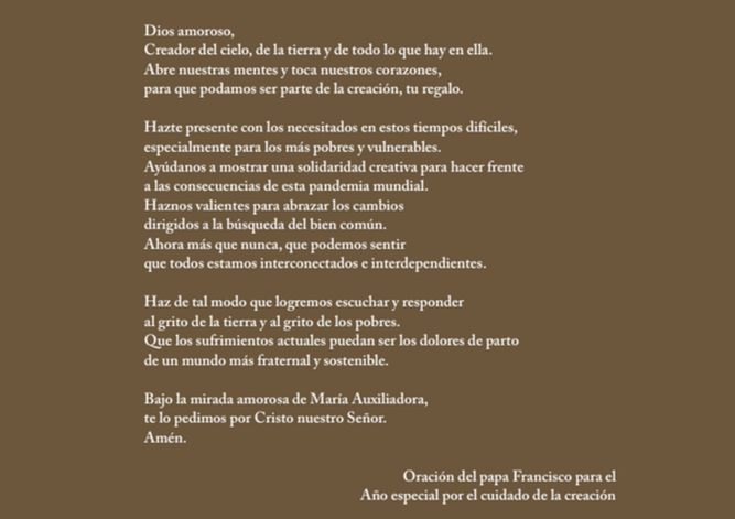 Oración Papa Francisco