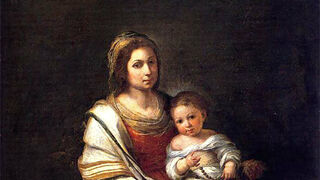 La Virgen del rosario. Murillo