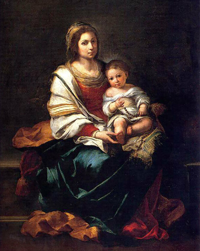 La Virgen del rosario. Murillo