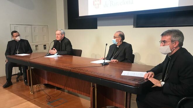 Omella, con el nuevo obispo auxiliar de Barcelona