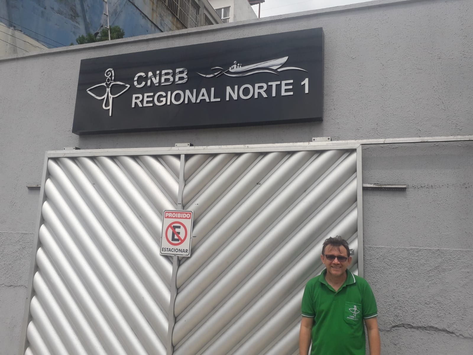 Francisco Lima en la sede del Regional Norte 1 de la CNBB