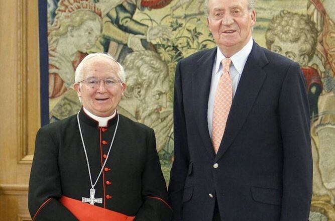 Cardenal Cañizares con el rey emérito