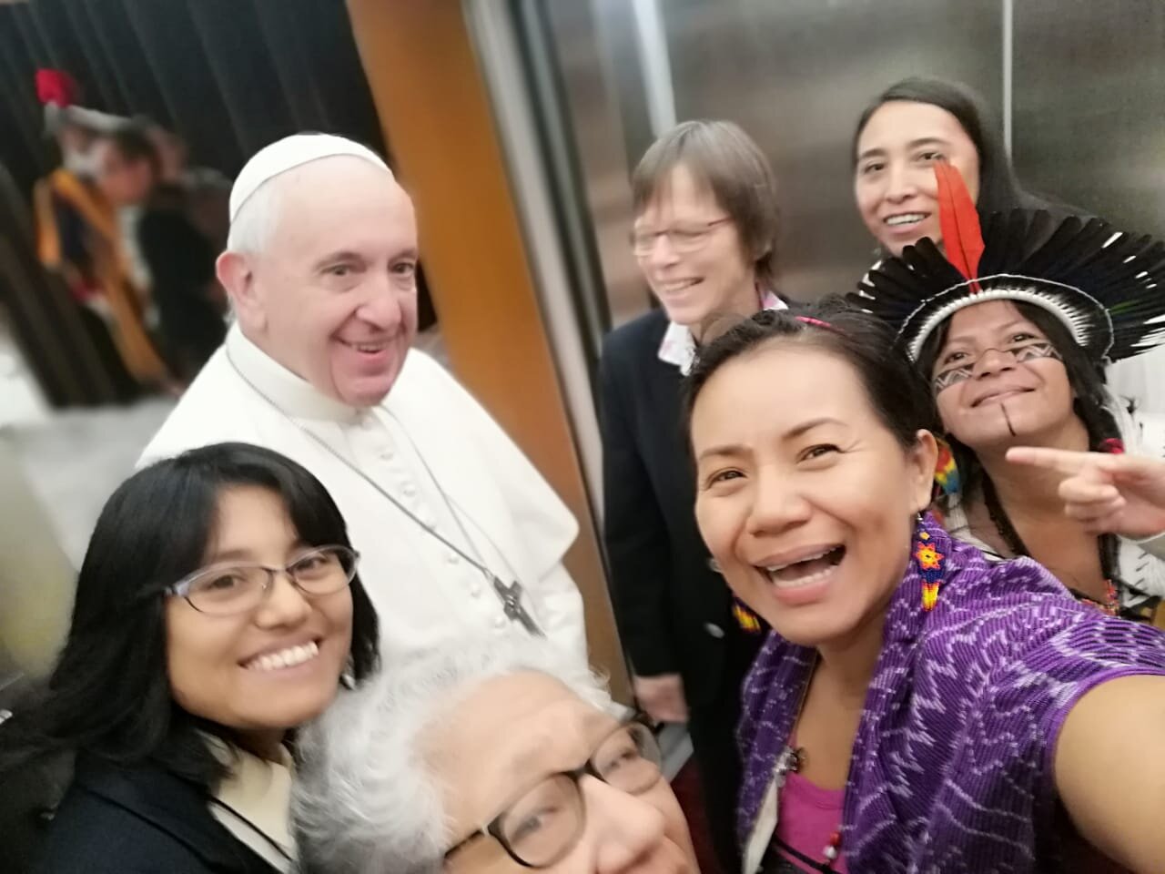 Mujeres con el Papa Francisco