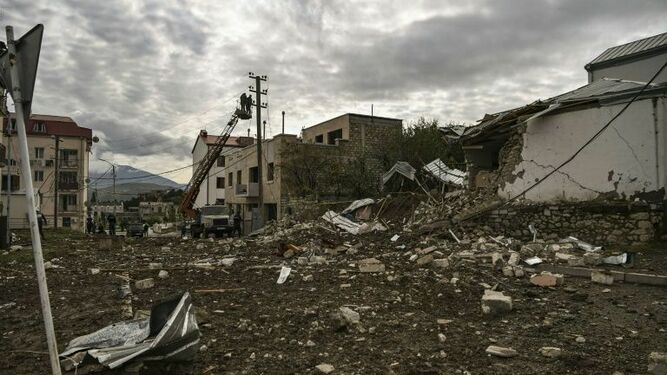 Bombardeos en Nagorno Karabaj