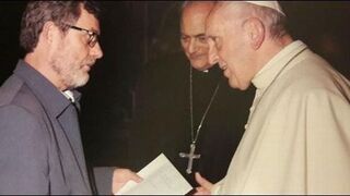 Elio Gasda con el Papa Francisco