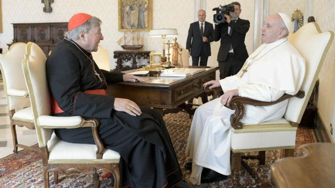 El Papa Francisco recibe al Cardenal Pell