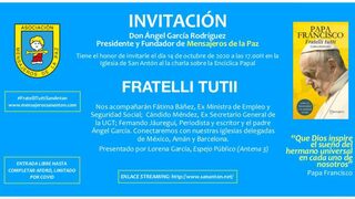 La 'Fratelli Tutti' protagoniza las primeras 'Charlas de San Antón'