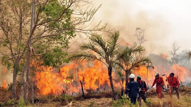 Incendio en Bolivia