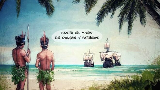 Primeros okupas, primeras pateras